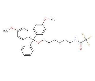 N-[6-[Bis(4-methoxyphenyl)phenylmethoxy]hexyl]-2,2,2-trifluoro-acetamide - chemical structure image