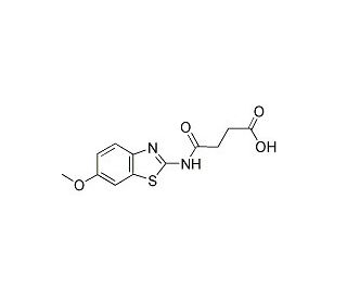 N-(6-Methoxy-benzothiazol-2-yl)-succinamic acid - chemical structure image