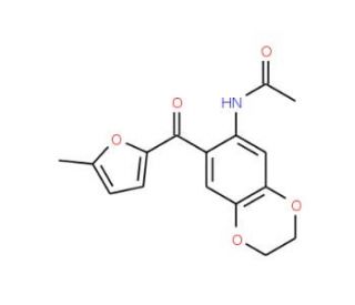 N-[7-(5-Methyl-furan-2-carbonyl)-2,3-dihydro-benzo[1,4]dioxin-6-yl]-acetamide - chemical structure image