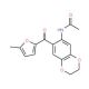 N-[7-(5-Methyl-furan-2-carbonyl)-2,3-dihydro-benzo[1,4]dioxin-6-yl]-acetamide - chemical structure image