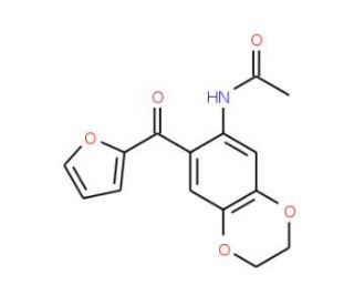 N-[7-(Furan-2-carbonyl)-2,3-dihydro-benzo[1,4]dioxin-6-yl]-acetamide - chemical structure image