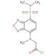 N-[7-(N,N-Dimethylsulfamoyl)-4-benzofurazanyl]methylamino-acetyl chloride (CAS 156153-43-4) - chemical structure image