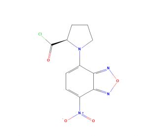 N-(7-Nitro-4-benzofurazanyl)-D-prolyl chloride (CAS 159717-69-8) - chemical structure image