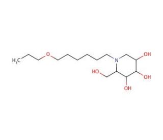 N-(7-Oxadecyl)deoxynojirimycin (CAS 160632-05-3) - chemical structure image