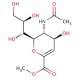 N-Acetyl-2,3-dehydro-2-deoxyneuraminic acid methyl ester (CAS 25875-99-4) - chemical structure image