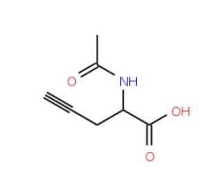 N-Acetyl-2-Propargyl-DL-glycine (CAS 23234-80-2) - chemical structure image