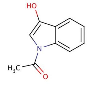 N-Acetyl-3-hydroxyindole (CAS 33025-60-4) - chemical structure image