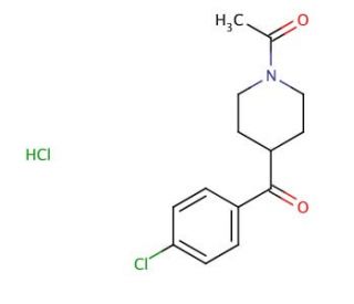 N-Acetyl-4-(4-chlorobenzoyl)piperidine Hydrochloride - chemical structure image