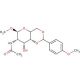 N-Acetyl-4,6-(p-methoxybenzylidene)-2-deoxy-1-O-methyl-α-D-galactosamine (CAS 188666-34-4) - chemical structure image