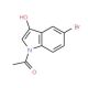 N-Acetyl-5-bromo-3-hydroxyindole (CAS 114165-30-9) - chemical structure image