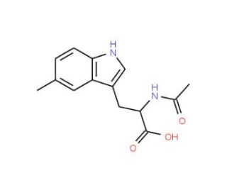 N-Acetyl-5-methyl-DL-tryptophan (CAS 71953-90-7) - chemical structure image