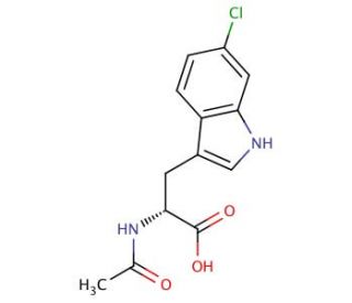N-Acetyl-6-chloro-D-tryptophan (CAS 56777-76-5) - chemical structure image