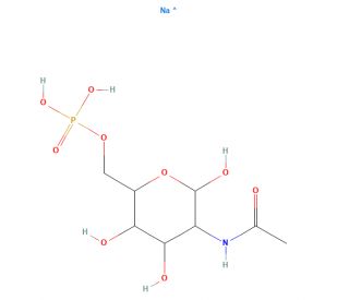 N-Acetyl-D-glucosamine 6-phosphate disodium salt (CAS 102029-88-9) - chemical structure image