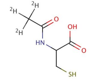 N-Acetyl-d3-L-cysteine (CAS 131685-11-5) - chemical structure image