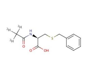 N-(Acetyl-d3)-S-benzyl-L-cysteine (CAS 201404-15-1) - chemical structure image
