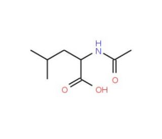 N-acetyl-DL-leucine (CAS 99-15-0) - chemical structure image