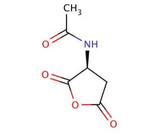 N-Acetyl-L-aspartic acid anhydride (CAS 41148-79-2) - chemical structure image