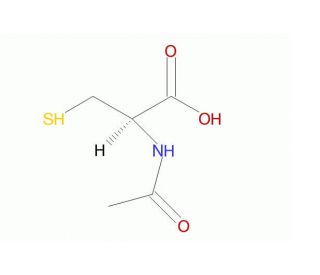 N-Acetyl-L-cysteine (CAS 616-91-1) - chemical structure image