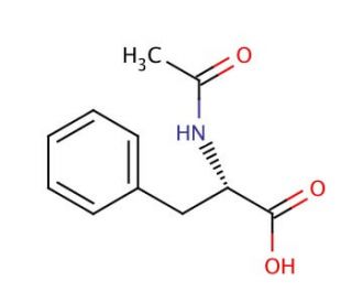 N-Acetyl-L-phenylalanine (CAS 2018-61-3) - chemical structure image