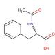 N-Acetyl-L-phenylalanine (CAS 2018-61-3) - chemical structure image