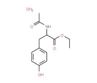 N-Acetyl-L-tyrosine ethyl ester monohydrate (CAS 36546-50-6) - chemical structure image