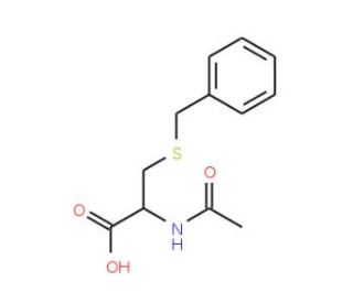 N-Acetyl-S-benzyl-L-cysteine (CAS 19542-77-9) - chemical structure image