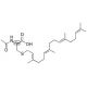 N-Acetyl-S-geranylgeranyl-L-cysteine (AGGC) (CAS 139332-94-8) - chemical structure image