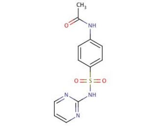 N-Acetyl Sulfadiazine (CAS 127-74-2) - chemical structure image