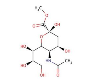 N-Acetylneuraminic Acid Methyl Ester (CAS 22900-11-4) - chemical structure image
