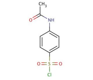 N-Acetylsulfanilyl chloride (CAS 121-60-8) - chemical structure image