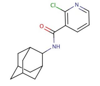 N-Adamantan-2-yl-2-chloro-nicotinamide (CAS 126497-81-2) - chemical structure image