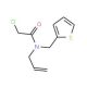 N-allyl-2-chloro-N-(thien-2-ylmethyl)acetamide - chemical structure image