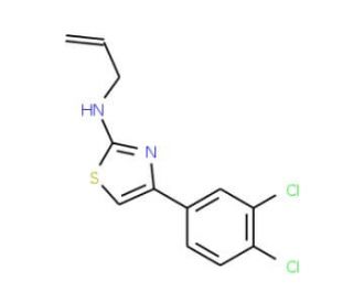 N-allyl-4-(3,4-dichlorophenyl)-1,3-thiazol-2-amine - chemical structure image