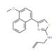 N-allyl-4-(4-methoxy-1-naphthyl)-1,3-thiazol-2-amine - chemical structure image