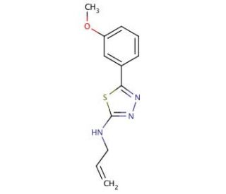 N-Allyl-5-(3-methoxyphenyl)-1,3,4-thiadiazol-2-amine (CAS 1134335-20-8) - chemical structure image