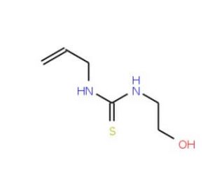 N-Allyl-N&prime;-(2-hydroxyethyl)thiourea (CAS 105-81-7) - chemical structure image