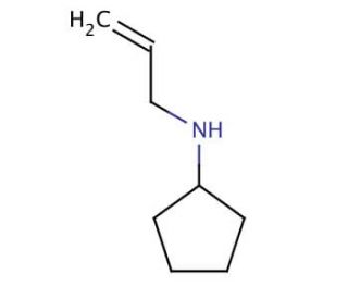 N-Allylcyclopentylamine (CAS 55611-39-7) - chemical structure image