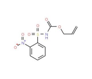 N-Allyloxycarbonyl-2-nitrobenzenesulfonamide (CAS 90916-29-3) - chemical structure image
