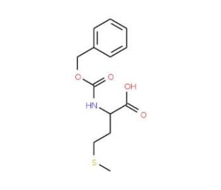N-&alpha;-Benzyloxycarbonyl-D-methionine (CAS 28862-80-8) - chemical structure image