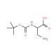 N-alpha-Boc-DL-diaminopropionic acid (CAS 159002-17-2) - chemical structure image