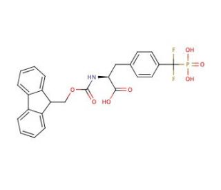 N-&alpha;-FMoc-4-(phosphonodifluoromethyl)-L-phenylalanine - chemical structure image