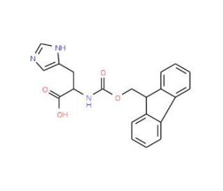 N&alpha;-Fmoc-L-histidine (CAS 116611-64-4) - chemical structure image