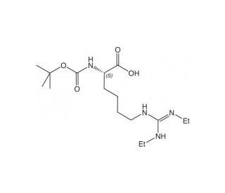 N-&alpha;-t-Butyloxycarbonyl-N,N&prime;-diethyl-L-homoarginine Hydrochloride salt (CAS 122532-94-9) - chemical structure image