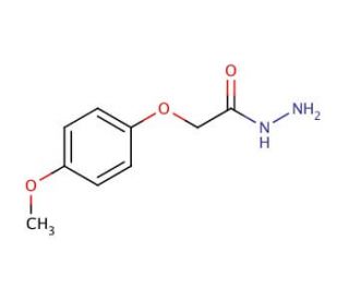 N-Amino-2-(4-methoxyphenoxy)ethanamide (CAS 21953-91-3) - chemical structure image
