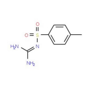 N-[amino(imino)methyl]-4-methylbenzenesulfonamide (CAS 6584-12-9) - chemical structure image