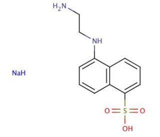 N-(Aminoethyl)-5-naphthylamine-1-sulfonic Acid Sodium Salt (CAS 100900-07-0) - chemical structure image