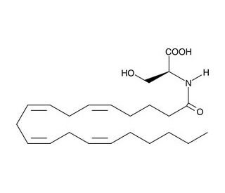 N-Arachidonoyl-L-serine (CAS 187224-29-9) - chemical structure image