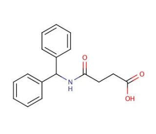 N-Benzhydrylsuccinamic acid - chemical structure image