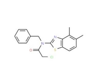 N-benzyl-2-chloro-N-(4,5-dimethyl-1,3-benzothiazol-2-yl)acetamide - chemical structure image