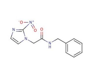 N-Benzyl-2-nitro-1H-imidazole-1-acetamide (CAS 22994-85-0) - chemical structure image